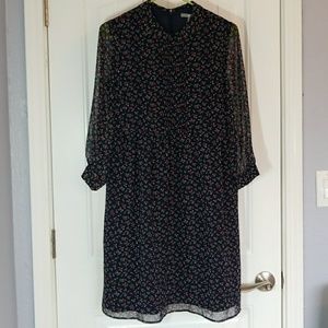 Uniqlo Chiffon Printed 3/4 Sleeve Dress